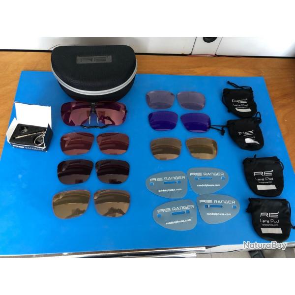 Lunettes de ball-trap Randolph Ranger Classic (XL) avec verres de 68mm excellent  tat