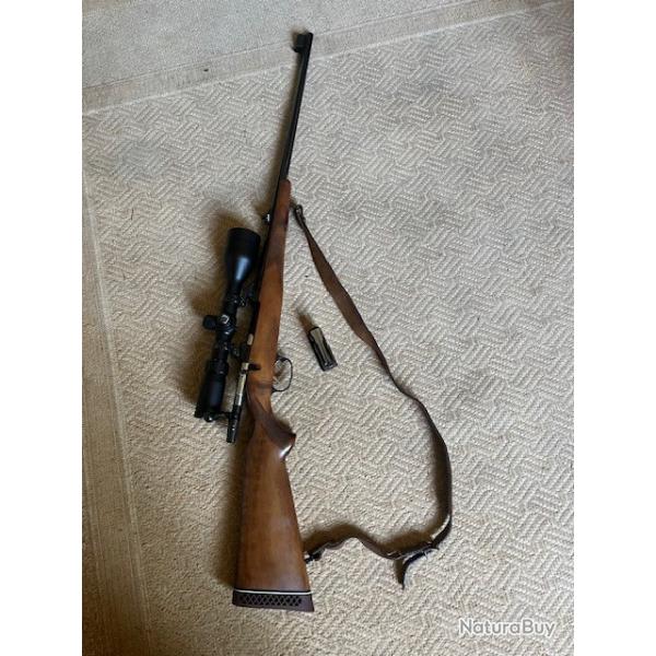 carabine 243 win cz550 + lunette 3-12-56 Bushnell point rouge