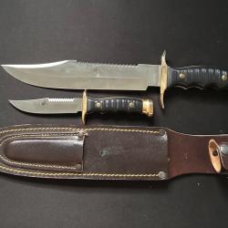 2 Couteaux de chasse ALCE MUELA avec étui