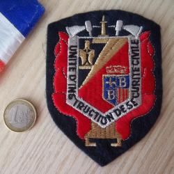 écusson collection UIISC7 Brignoles Var armée de terre sécurité civile