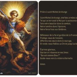 Carte de prière Saint Michel Archange