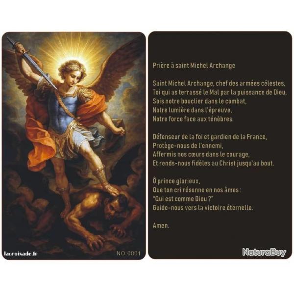 Carte de prire Saint Michel Archange