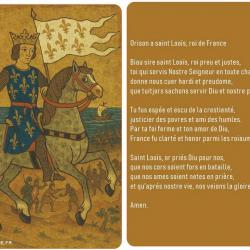 Carte de prière Saint Louis
