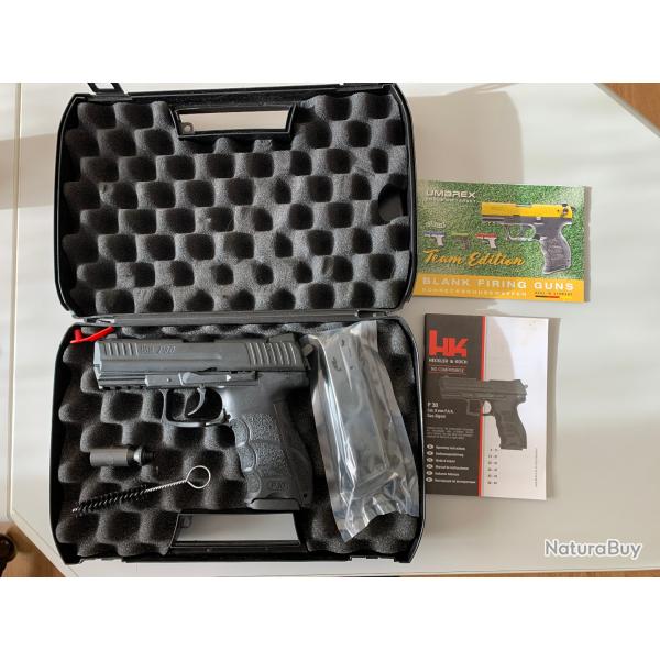 Pistolet d'alarme HK P30 9mm PAK Noir-Umarex