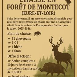 Action chasse grand gibier Eure et Loir