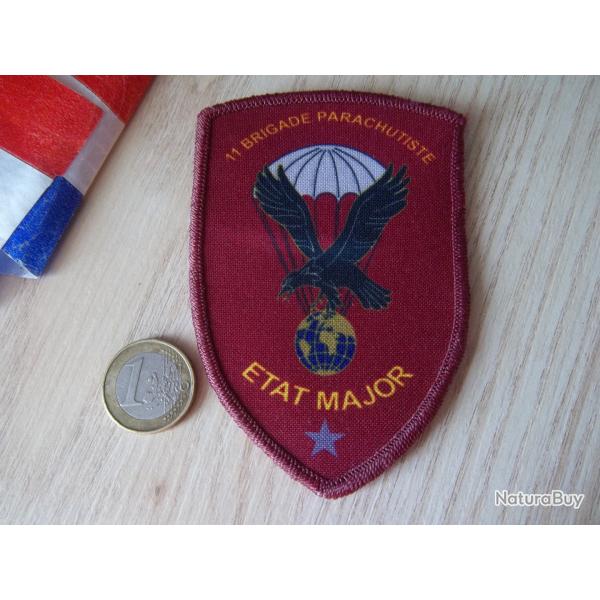 cusson 11 me brigade parachutiste tat major une toile insigne tissu