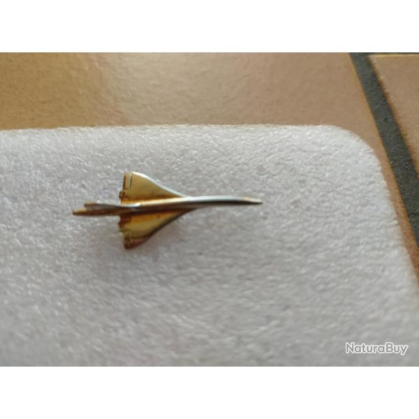 PINS AVION CONCORDE AIR FRANCE COULEUR DOREE OR