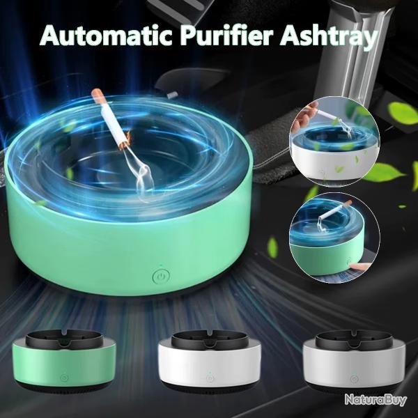 CENDRIER PURIFICATEUR AUTOMATIQUE PORTABLE MULTIFONCTION SANS FUMEE NEUF BLANC