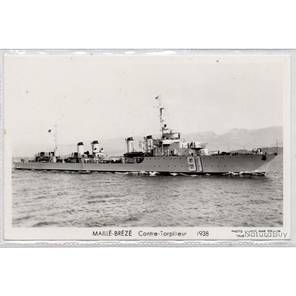 CPA - Marine de Guerre - MAILLE - BREZE Contre - Torpilleur 1938  N1339