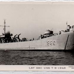 CPA - Marine de Guerre - LST 980 USS 7-9-1949 N°1341