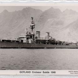 CPA - Marine de Guerre - GOTLAND CROISEUR SUEDE 1946  N°1342