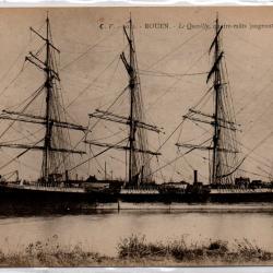 CPA - Le Quatre Mats « Quevilly »  jaugeant 5300 tonneaux  N°1344