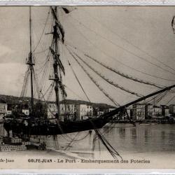 CPA - GOLF-JUAN- Le Port Embarquement des Poteries N°1345
