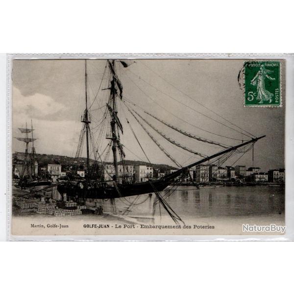 CPA - GOLF-JUAN- Le Port Embarquement des Poteries N1345