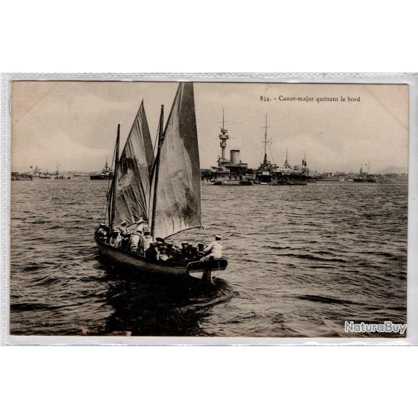 CPA - Marine Militaire - Canot - major quittant le bord N1350