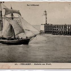 CPA - Marine - Le Littoral - FRECAMP - Entree au Port N°1351