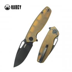 Couteau Kubey Tityus Ultem Lame Acier 14C28N Blk Manche G10 IKBS Linerlock Clip KUB322S