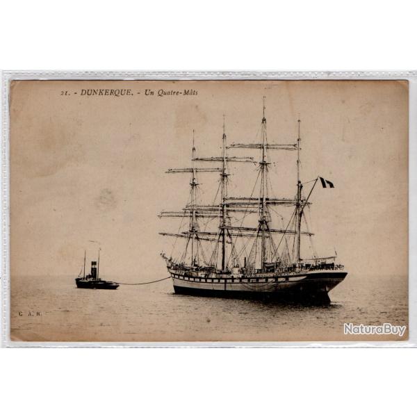 CPA - Marine -DUNKERQUE - Un Quatre-Mats N1356