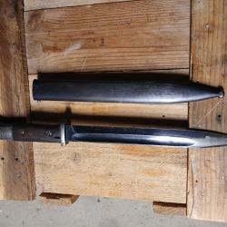 Baïonnette Allemande 84/98  avec fourreau - contrat Portugais-