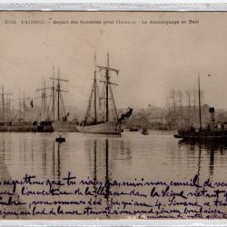 CPA - Marine -PAIMPOL - Départ des Goélettes pour l'Islande -Le Remorquage en Baie N°1357
