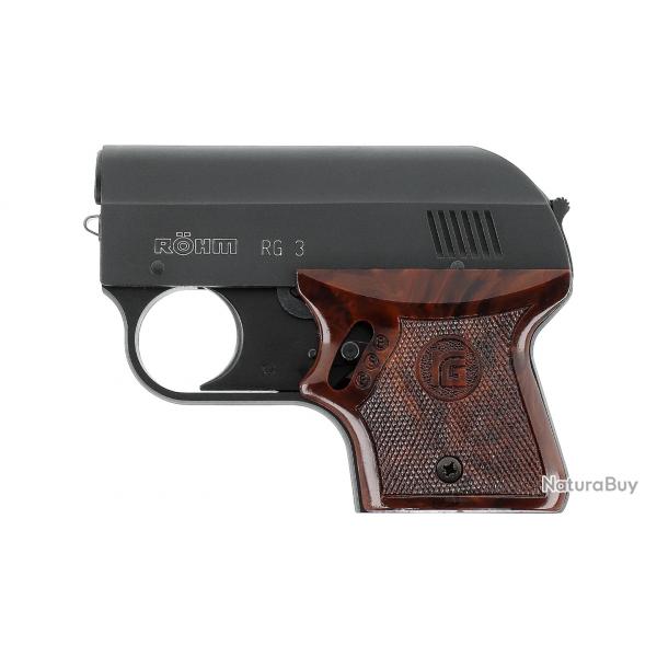 Pistolet d'alarme Rhm RG3 CAL.6MM flobert blanc 6CPS