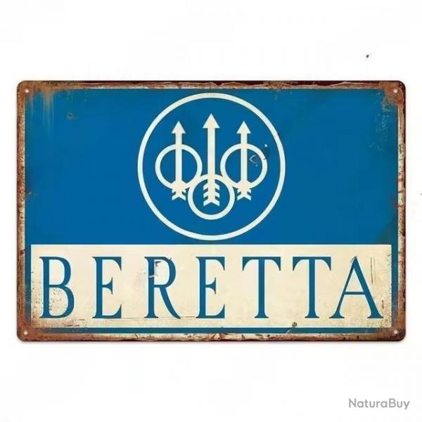 Plaque décorative métal Beretta