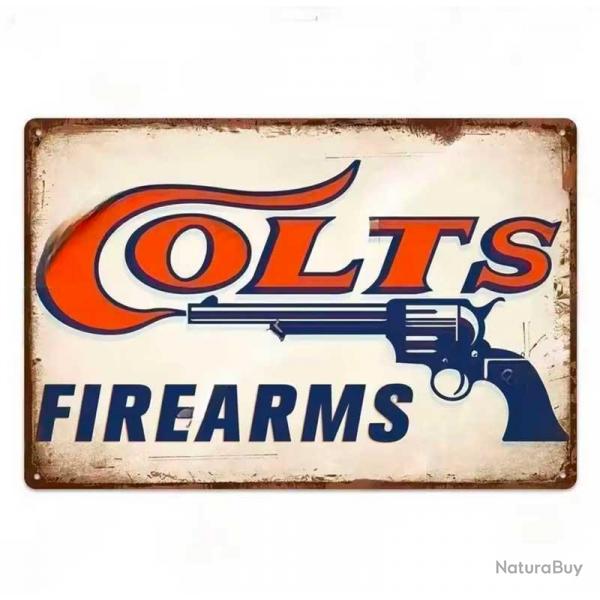 Plaque dcorative mtal Colt