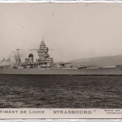 CPA - Marine de Guerre - BÂTIMENT DE LIGNE " STRASBOURG " N°1362