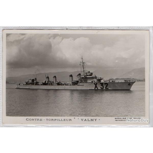 CPA - Marine de Guerre - CONTRE - TORPILLEUR  " VALMY " N1366