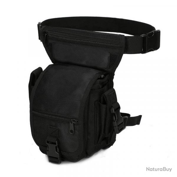 Sac de cuisse multi-poches 4l - noir - LIVRAISON GRATUITE