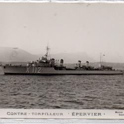 CPA - Marine de Guerre - CONTRE - TORPILLEUR  " EPERVIER " N°1368