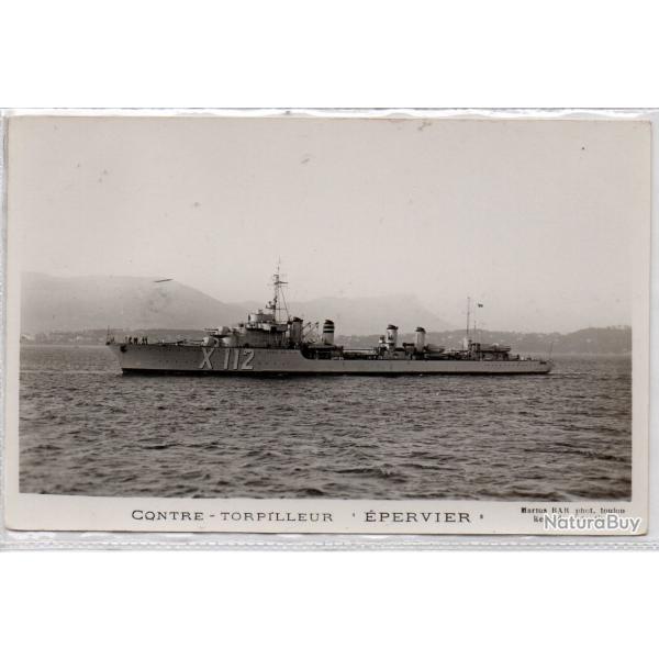 CPA - Marine de Guerre - CONTRE - TORPILLEUR  " EPERVIER " N1368