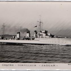 CPA - Marine de Guerre - CONTRE - TORPILLEUR  " JAGUAR " N°1371