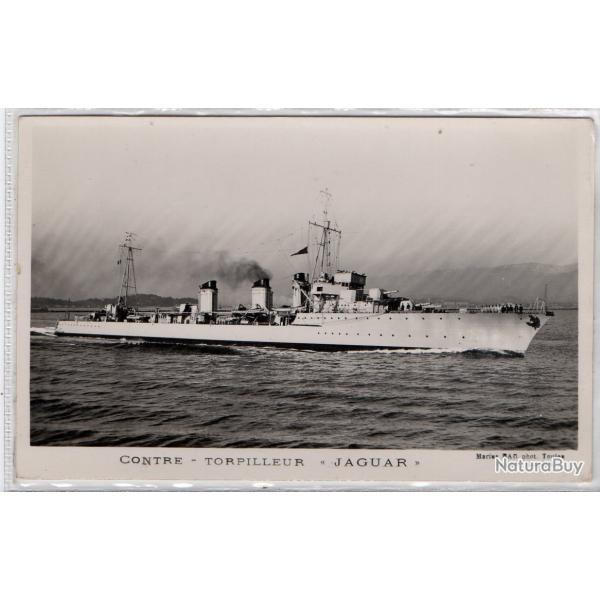 CPA - Marine de Guerre - CONTRE - TORPILLEUR  " JAGUAR " N1371