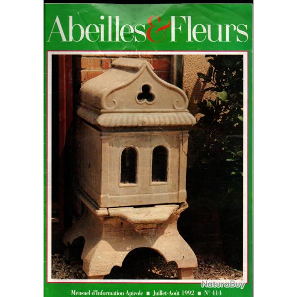 abeilles et fleurs lot de 4 revues 1992, 409, 410,411, 414