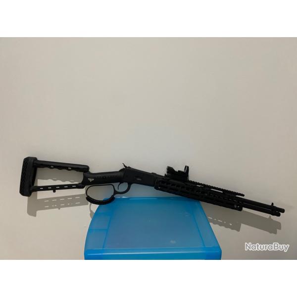 Carabine  levier sous garde Rossi triple black custom ranger point 44 magnum
