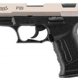 Pistolet d'alarme Walther P99 BICOLORE CAL.9MM PAK 15CPS