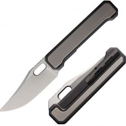 Couteau NOC Knives MT-30 Lame Acier M390 Manche Acier/Titan Framelock IKBS NOCMT3008