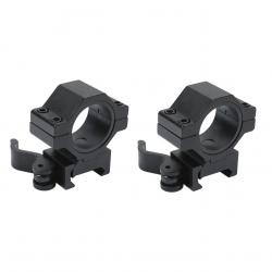 Lot de 2 colliers de montage amovibles Picatinny - 25,4 mm et 30 mm