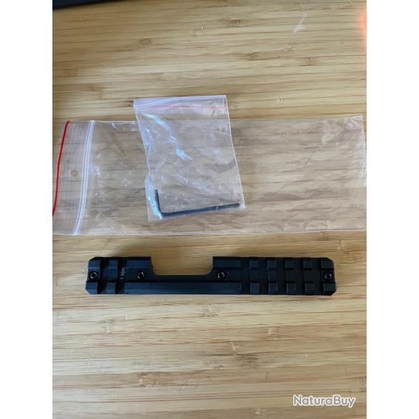 Rail Picatinny CZ noir pour CZ 457