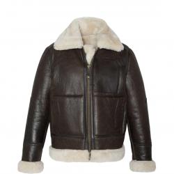 Blouson US Cuir "Bombardier" B3 Marron - Schott L