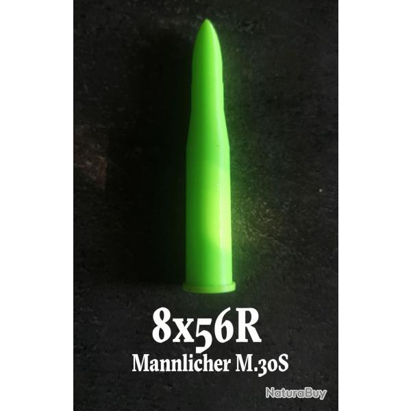 Lot de 3 douilles amortisseur pour tir  sec, 8x56 R Mannlicher M.30S