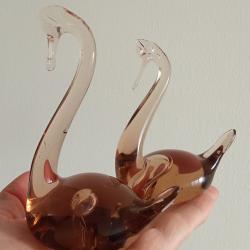 DEUX SYGNES EN CRISTAL FABRIQUÉ EN URSS CCCP ANNÉES 70