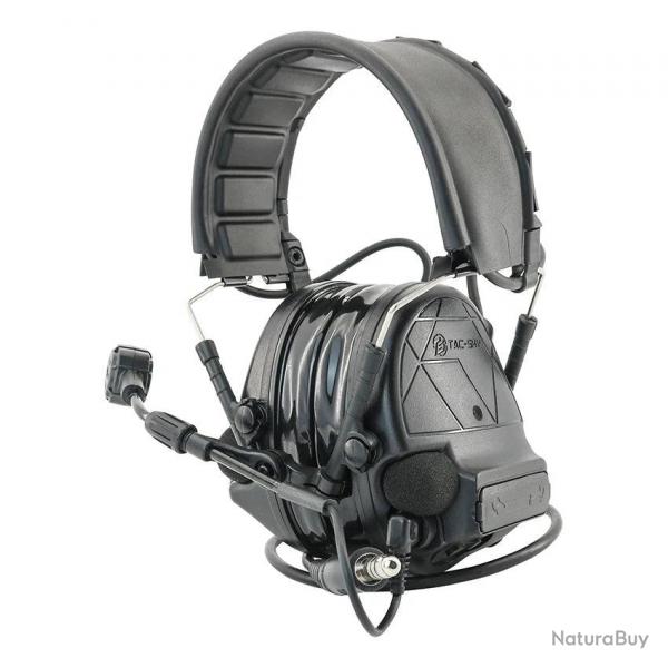 TAC-SKY Casque Tactique Type Comtac V - Noir