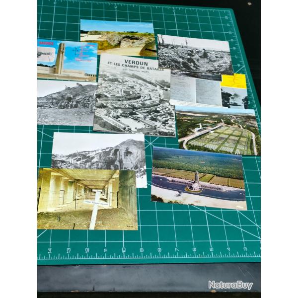 VERDUN ET SES CHAMPS DE BATAILLE PLUS 9 CARTES POSTALES