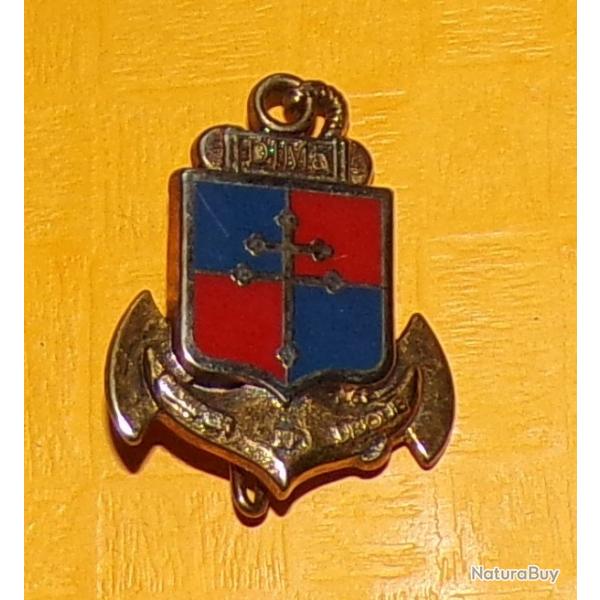 9 Division d'Infanterie de Marine, avec sigle et devise , FABRICANT C.A.C NANTES  ,  HOMOLOGATION S