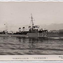 CPA - Marine de Guerre -TORPILLEUR  " TYPHON " N°1384