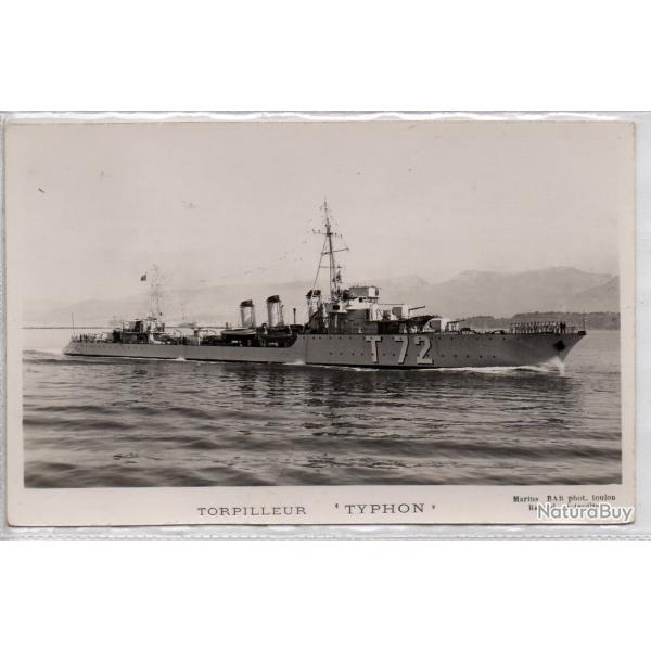 CPA - Marine de Guerre -TORPILLEUR  " TYPHON " N1384