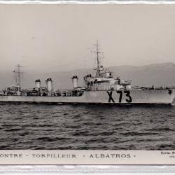 CPA - Marine de Guerre -TORPILLEUR  " ALBATROS " N°1386
