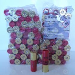 LOT DE CARTOUCHE CALIBRE 12 MAGNUM  N° 1 CHEVROTINE 12 GRAINS